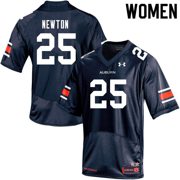 Auburn Tigers Women's Caylin Newton #25 Navy Under Armour Stitched College 2021 NCAA Authentic Football Jersey RIC2374YF